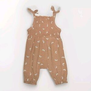 Grayson Mini burnt Orange Moslin Romper